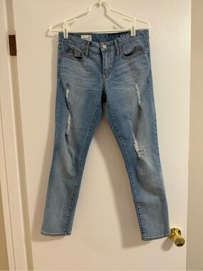 GAP Light Blue Skinny Distressed Jeans